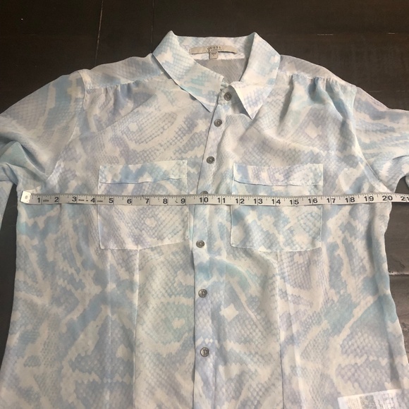 Guess woman sheers long sleeve blouse - Picture 7 of 10